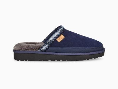 UGG Tasman Slip-On Mens Slippers Dark Blue - AU 940RI